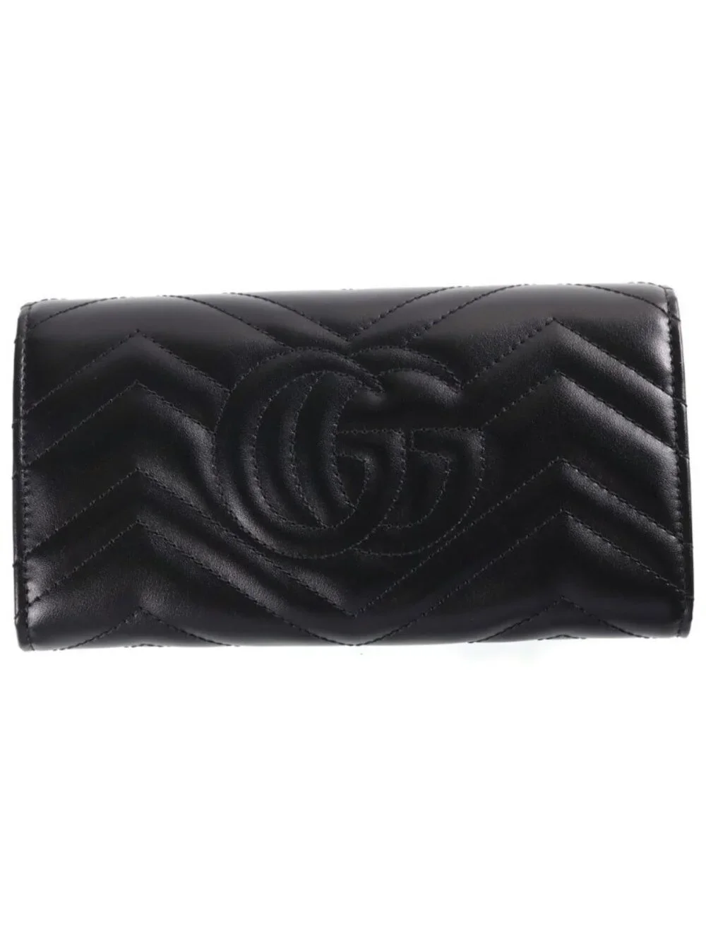 Gucci GG Marmont Bifold Wallet Black Leather